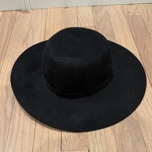 American Eagle Outfitters Black Wool Fedora Hat
